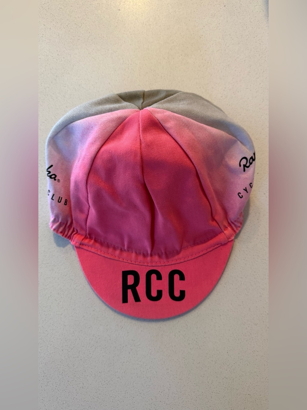 NWOT Rapha RCC Cap Pink Gray